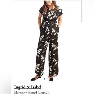 Ingrid & Isabel Maternity Floral Print Jumpsuit